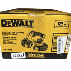 DEWALT Xtreme Series 1 3/4" Band Saw, 12V Max, Brushless, Tool Only DCS375B