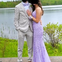 Sherri Hill Periwinkle Prom Dress Size 2