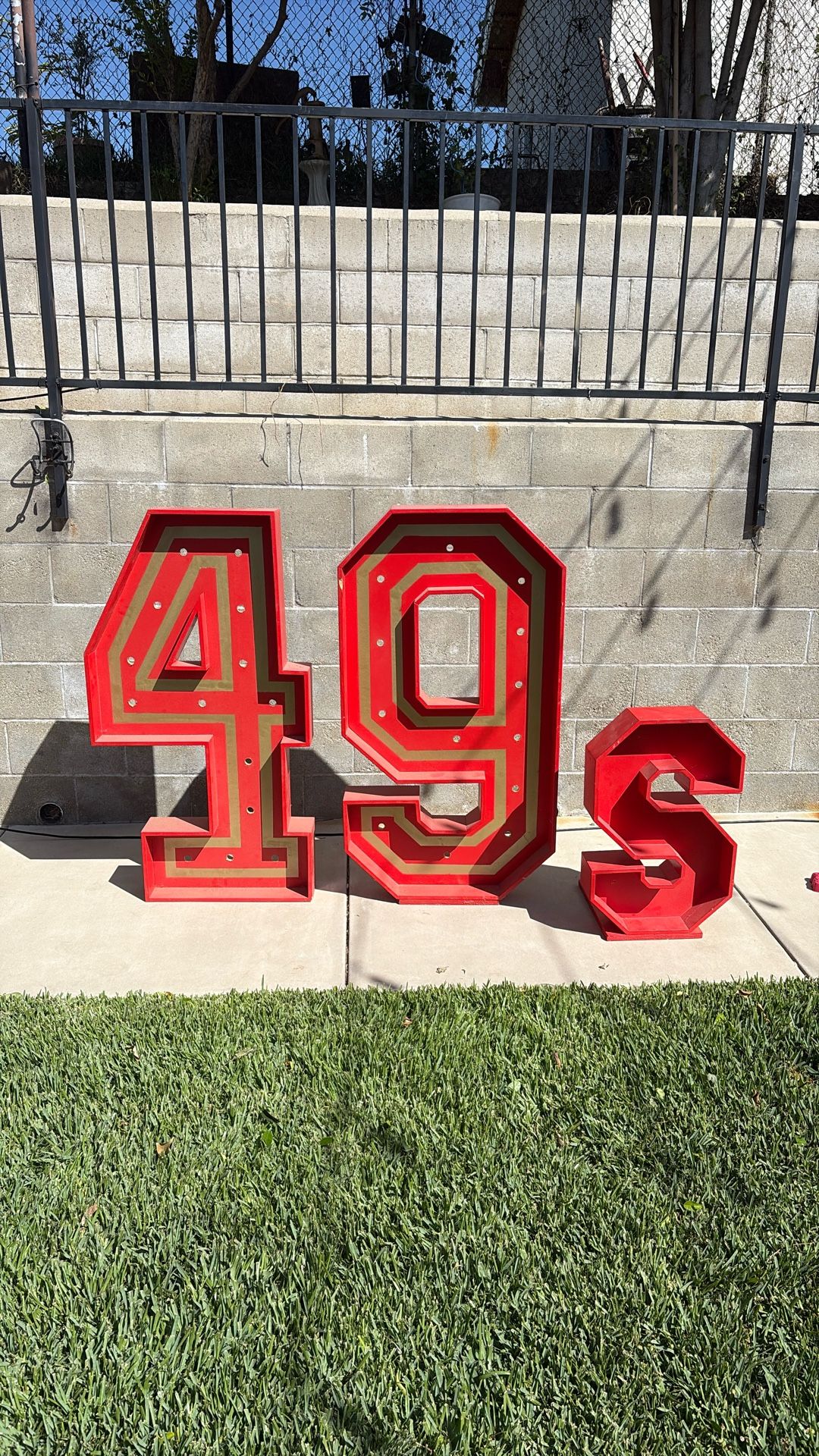 49’s 4x2 Decorative Numbers