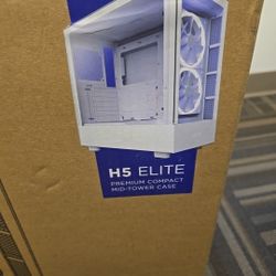 NZXT H5 Elite Mid Tower Case - White
