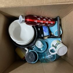 Box Of Household Items 