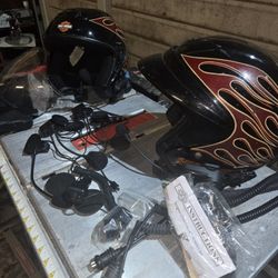 XXL & SM  Matching Harley-Davidson Helmets