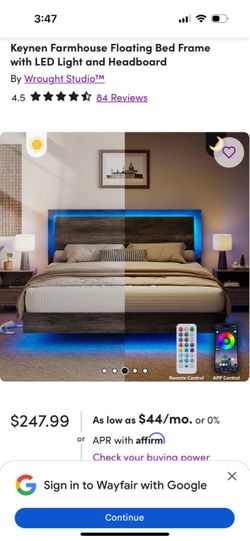 Full size Bed Frame and Mattress