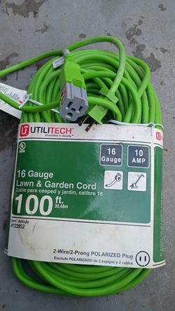 16 Gauge Lawn&Garden Cord 100ft