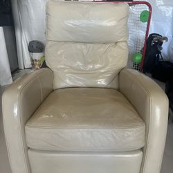Leather recliner 