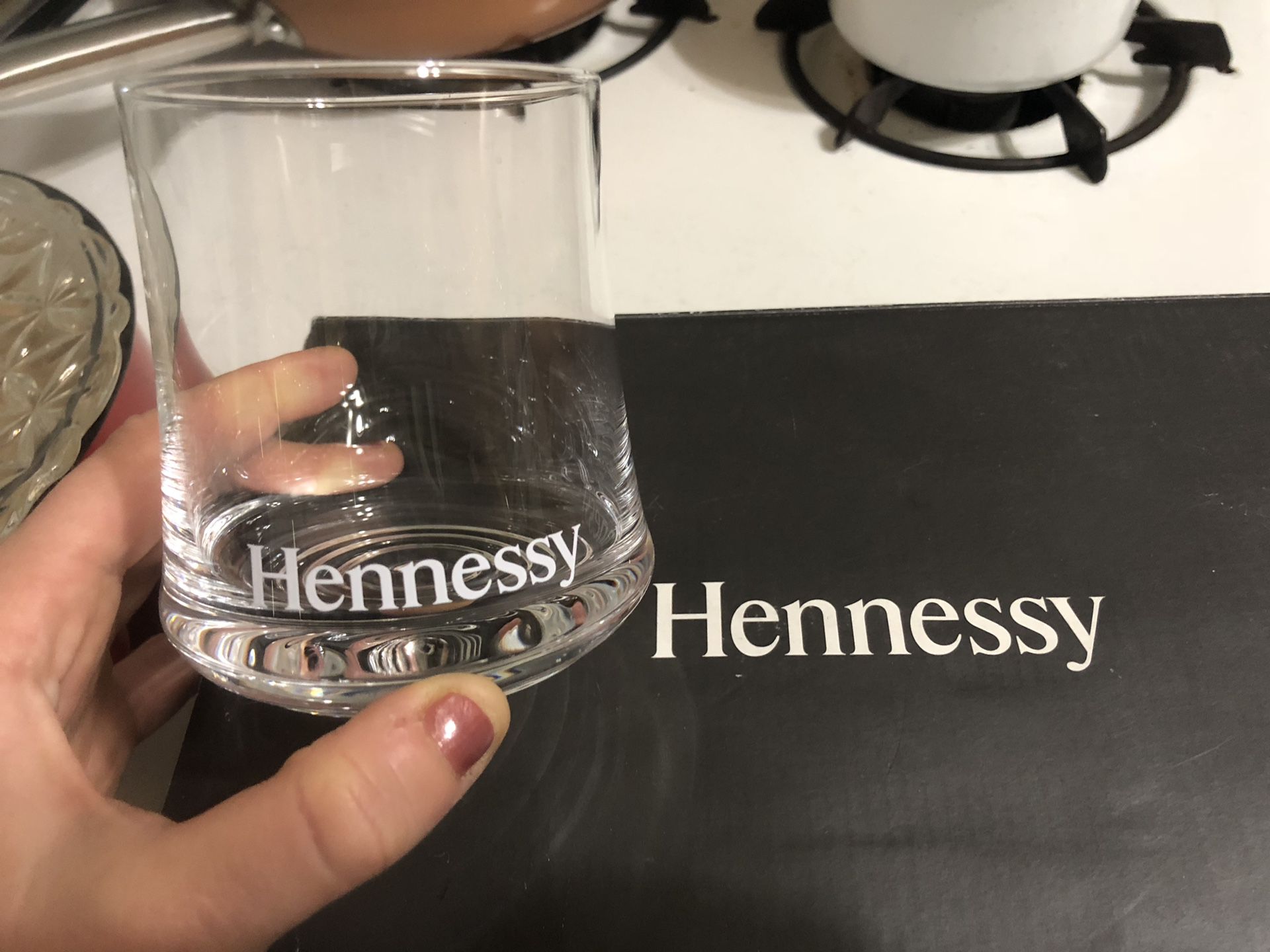 Exclusive, Brand New Official Hennessy Collectible Rocks Glass 9.5 oz (Single Glass)