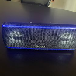 Sony Bluetooth Lights Potable Speaker Xb41 Extra Bass Wireless 