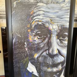 Large Framed Wall Art - Einstein & Joker Style Paintings