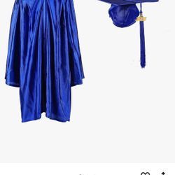 Kindergarten Graduation Cap And Gown Royal Blue