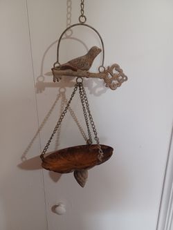Vintage Hanging Bird Feeder