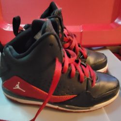 Nike Jordan Sneakers 13C Leather And Faux Leather Black Red