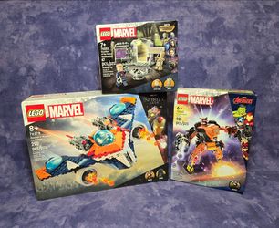 Lego Marvel Avengers GOTG Sets NIB Retired Lot of 3