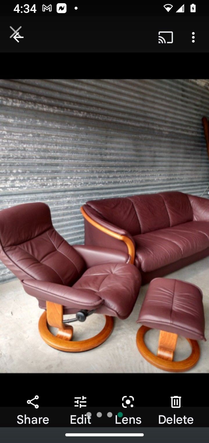 BRAND NEW - BEAUTIFUL CANTONI ITALIAN LUXURY LEATHER SOFA SET