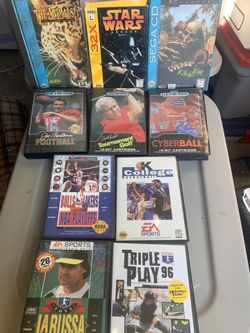Sega Video Games (7 Genesis, 2 Sega Cd, 132x)