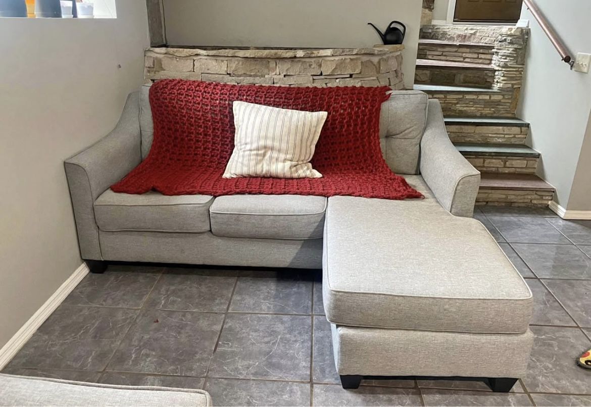 Gray Couch & Chair Set