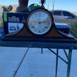 Antique Clock Over 100 Years Old Works And Chimes