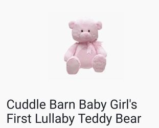 Cuddle Barn Baby Girl's First Lullaby Teddy Bear
