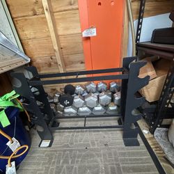 Weight Set With Stand 