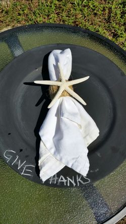 Starfish napkin rings