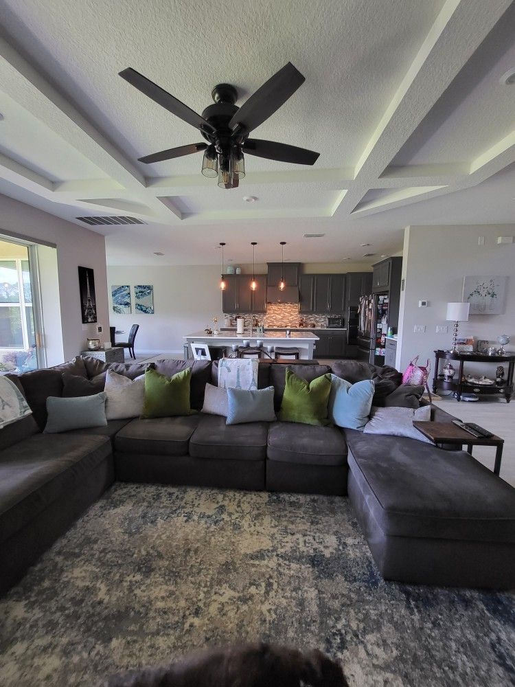 142" Grey Sectional