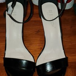 Black Strappy Heel Size 10
