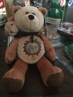Limited treasures coin bear beanie babies