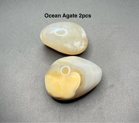 Ocean Agate Genuine Stones from Madagascar 2pcs 131.7g Total