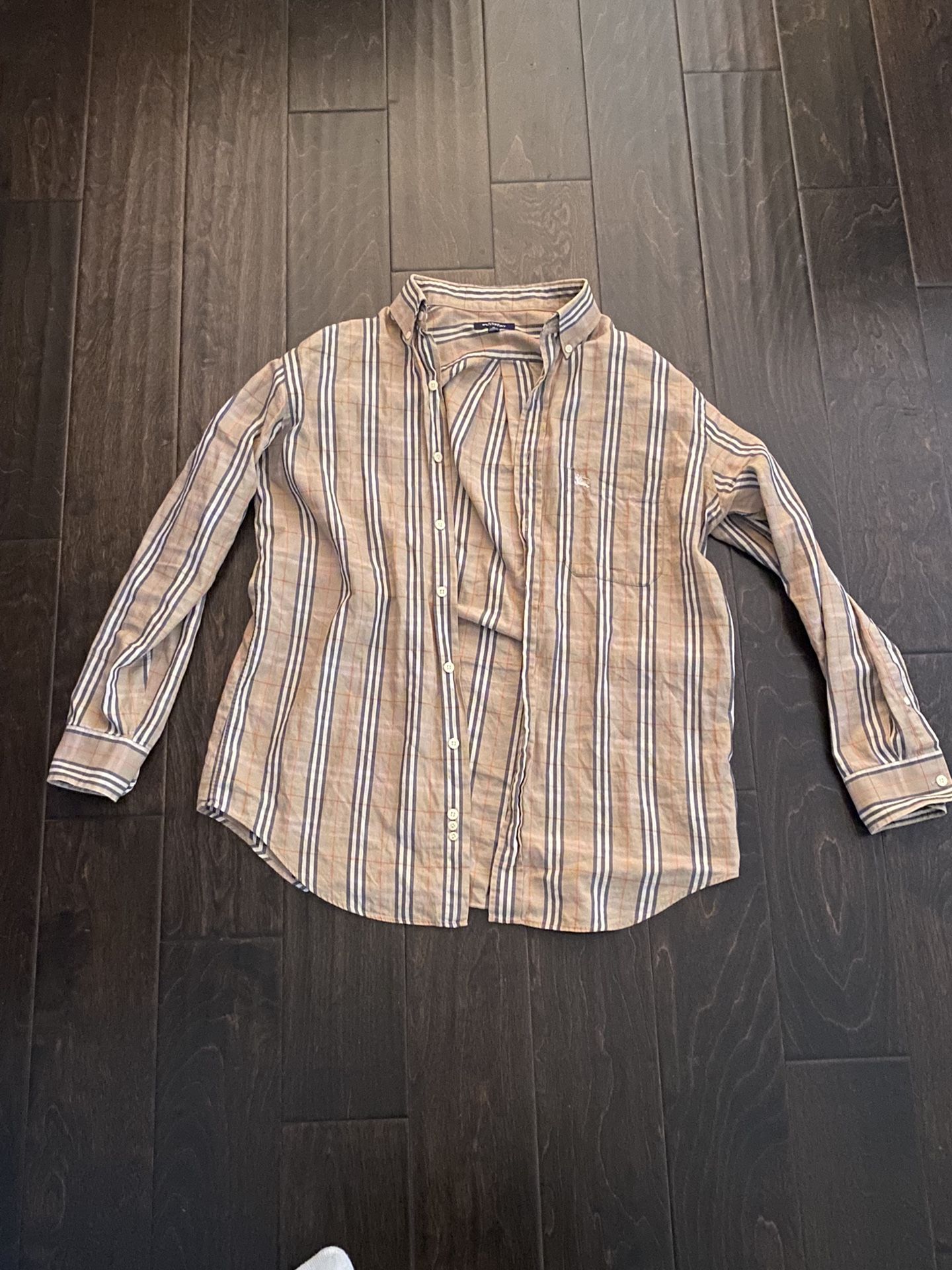 80s Vintage Burberry Flannel