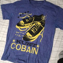 Kurt Cobain Vintage Blue Nirvana T-Shirt