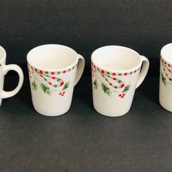 Gibson Designs Festive Traditions 3.75” Mug Cups Set of 4
