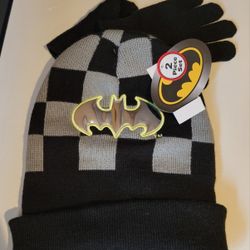 NEW Batman Hat And Glove Set 