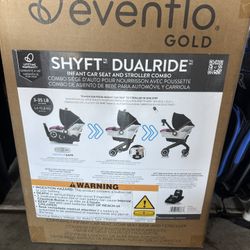 evenflo gold shift dual ride pink new