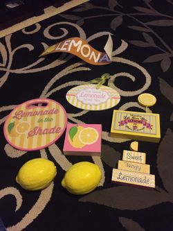 Lemonade Stand Themed Birthday Party Decor