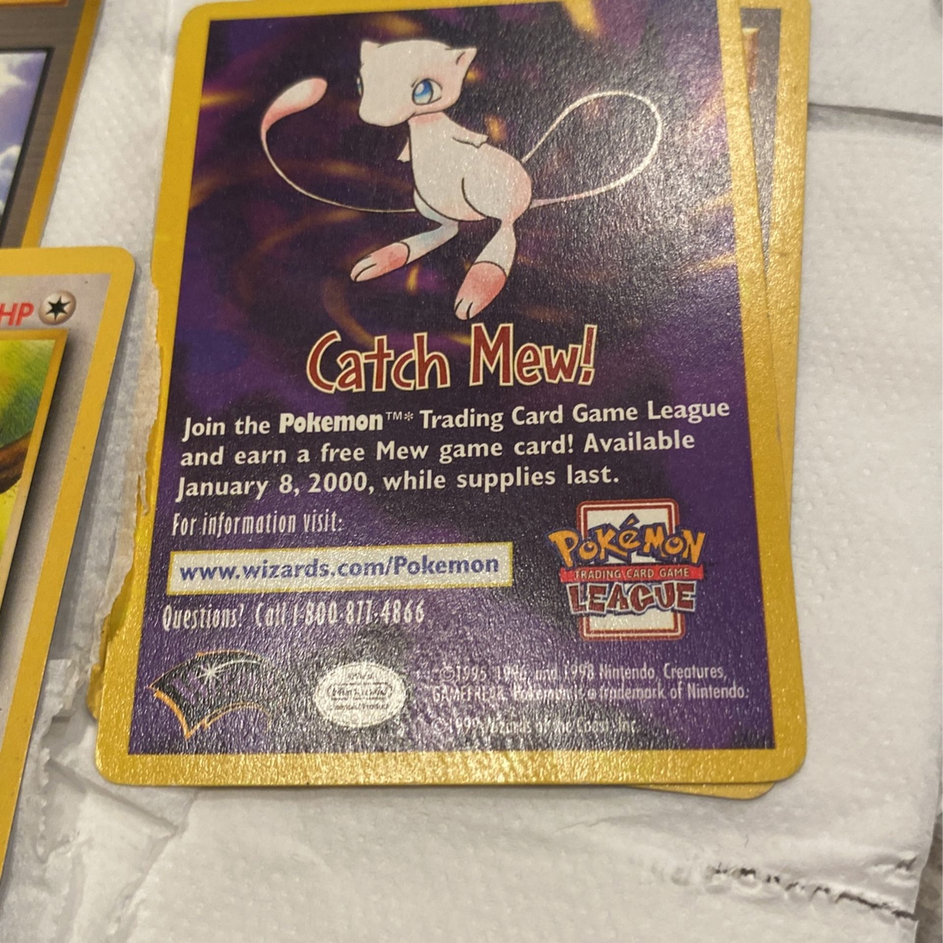 Mew - 8 - Pokemon League (january 2000 1 Pokemon Black Star Promo