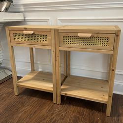 2 Nightstand End Table 
