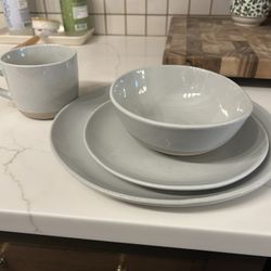 Crate and Barrel Dinnerware Set-Serves 8