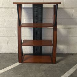 Wood And Metal Bookcase