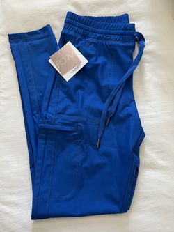 Charokee Royal Blue Jogger Scrub Pants Size Small