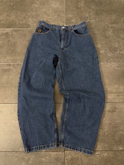 Streetwear blue jeans 