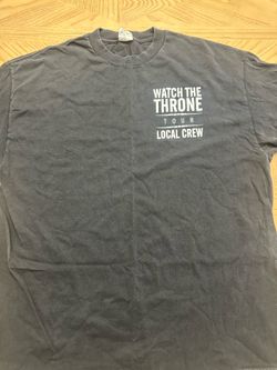 vintage Kanye West and Jay-Z "Watch the Throne" concert tour crew t-shirt in black  Size xl