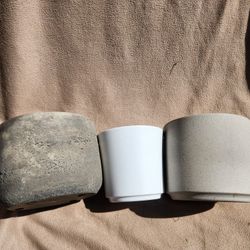 3 Pots For Plants, $3 Each, $8 For All