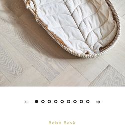 LIV Handmade Baby Changing Basket New $135 Valued 