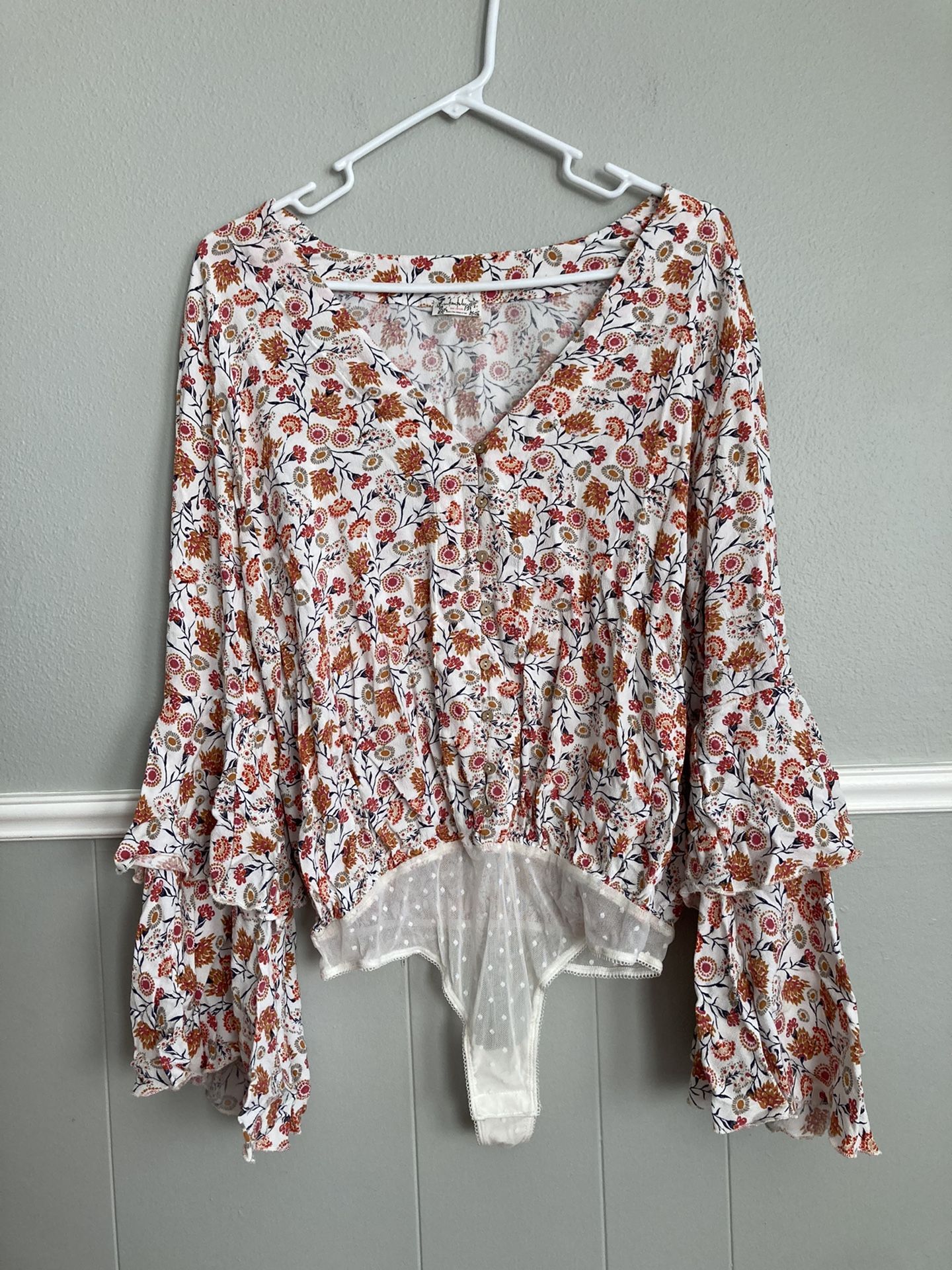 Intimately Free People Floral Bodysuit