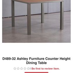 D489-32 Ashley Furniture Counter Height Dining Table