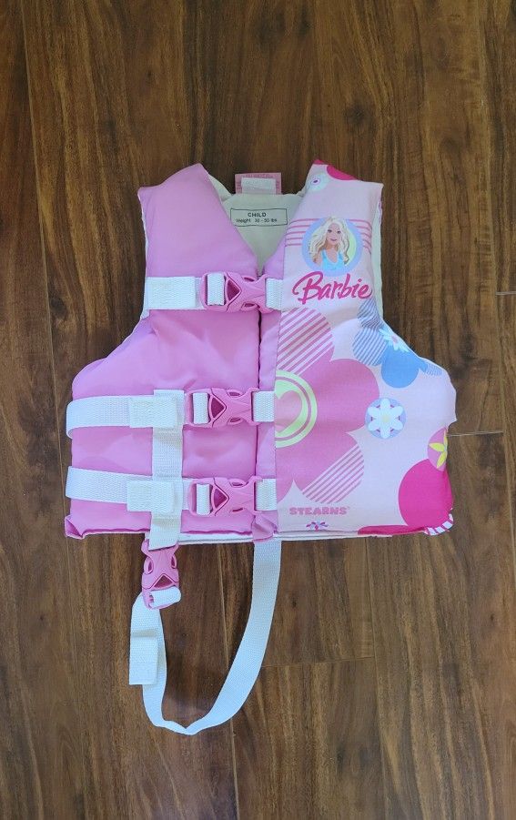 Barbie Swimming Vest For Child 30- 50 lbs.
