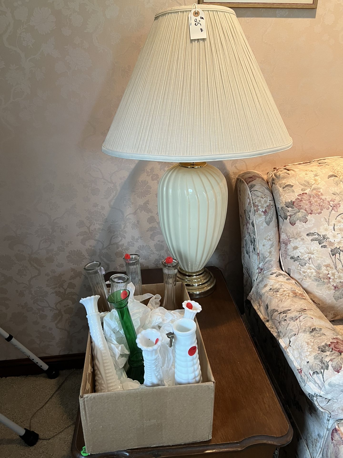 Lamps Milk Glass Books