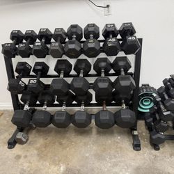 Dumbbells with Rack