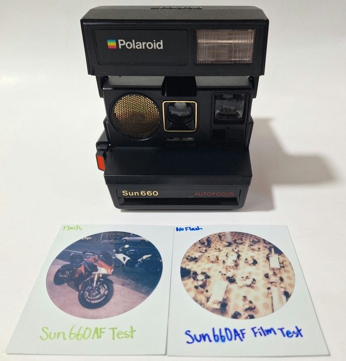 Great Working Vintage Polaroid Sun660 AF Autofocus W Film