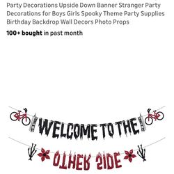 Stranger Things Banner for Party