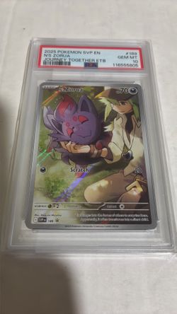 N’s Zorua #189 PSA 10 Gem Mint Pokemon SVP EN-SV Black Star Promo